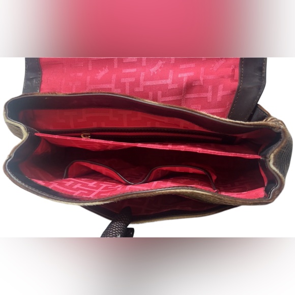 Elaine Turner Satchel African Antelope Hair Patent Leather 15” x 11” Gorgeous!! - Picture 3 of 16